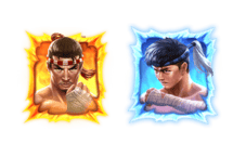 สัญลักษณ์แดงและนัำเงิน -muay thai champion-pg